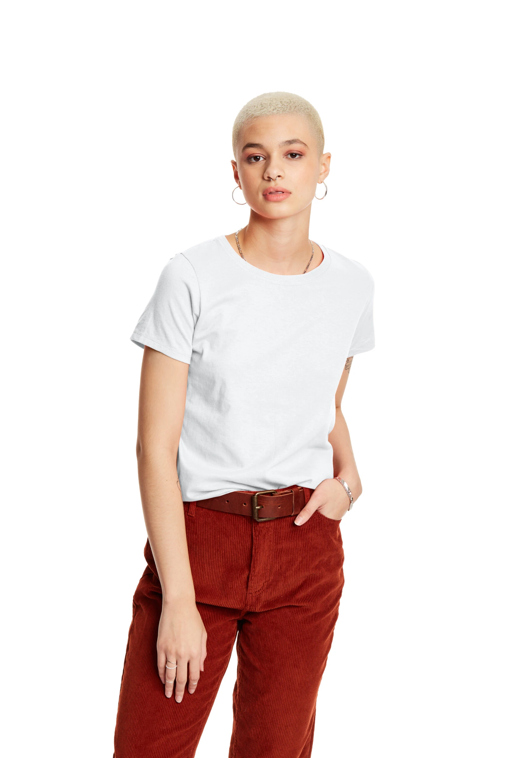 Hanes Women's 6.1 Oz. Short Sleeve Essential-T 3 Hanes Women's 6.1 Oz. Short Sleeve Essential-T