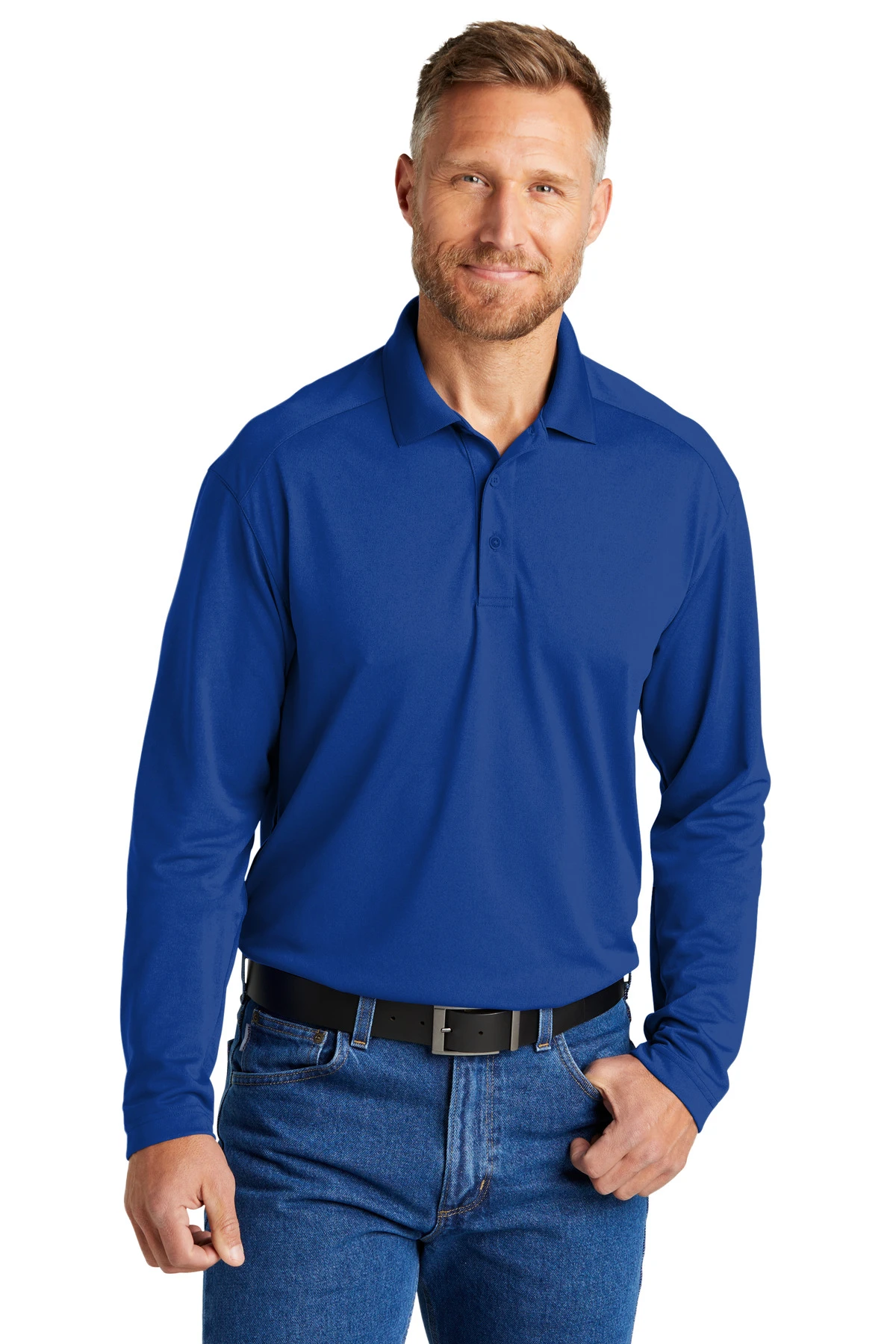 Unisex Select Lightweight Snag-Proof Long Sleeve Polo 7 Unisex Select Lightweight Snag-Proof Long Sleeve Polo - Image 5