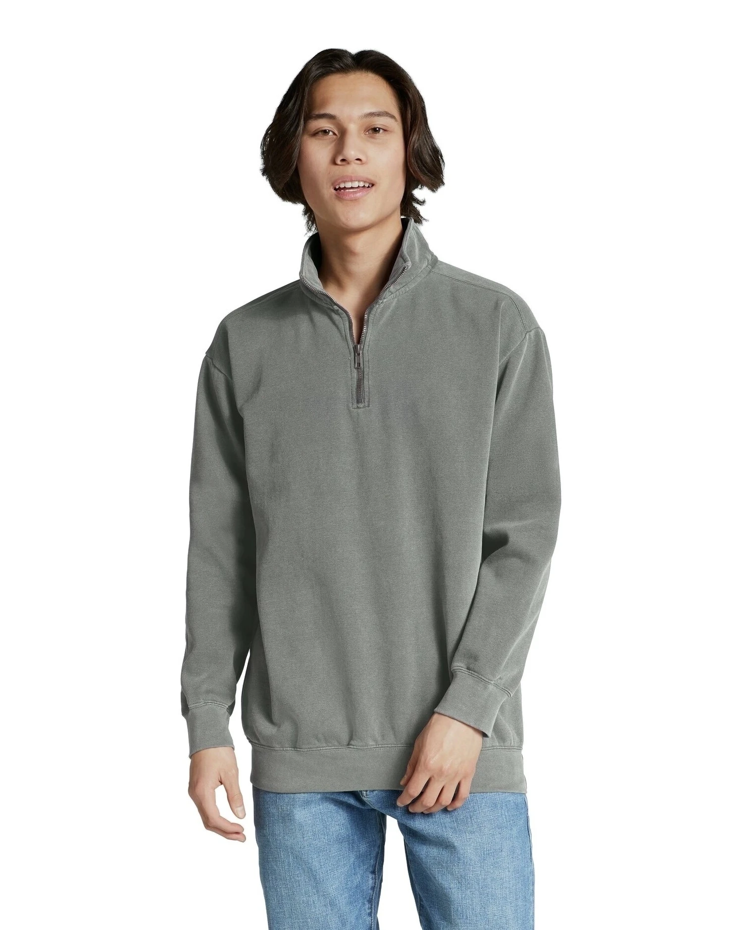 Adult Unisex Quarter-Zip Sweatshirt 7 Adult Unisex Quarter-Zip Sweatshirt - Image 5