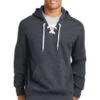 Lace Up Pullover Hooded Sweatshirt