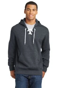 Lace Up Pullover Hooded Sweatshirt