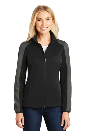 Ladies Active Colorblock Soft Shell Jacket 3 Ladies Active Colorblock Soft Shell Jacket