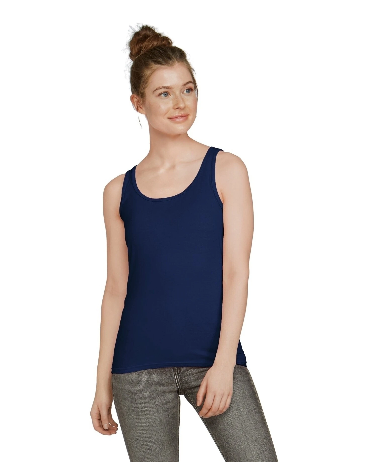 Gildan Ladies' Softstyle® 4.5 Oz. Fitted Tank 3 Gildan Ladies' Softstyle® 4.5 Oz. Fitted Tank