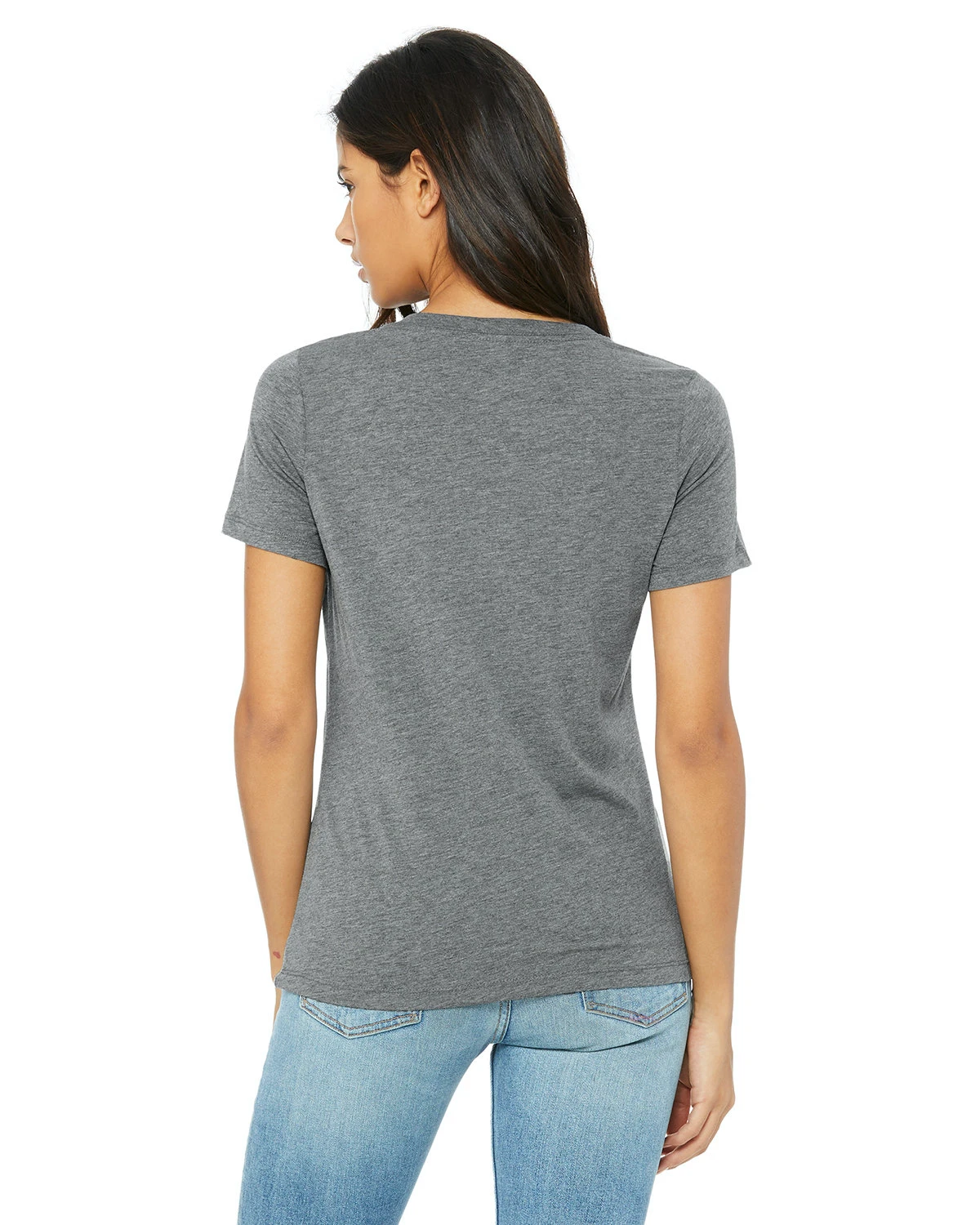 Ladies' Relaxed Jersey V-Neck T-Shirt 6 Ladies' Relaxed Jersey V-Neck T-Shirt - Image 4