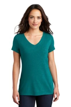 District Ladies' Perfect Tri V-Neck Tee -Jiffyshirts Sales Store 11d4f67171d0a7