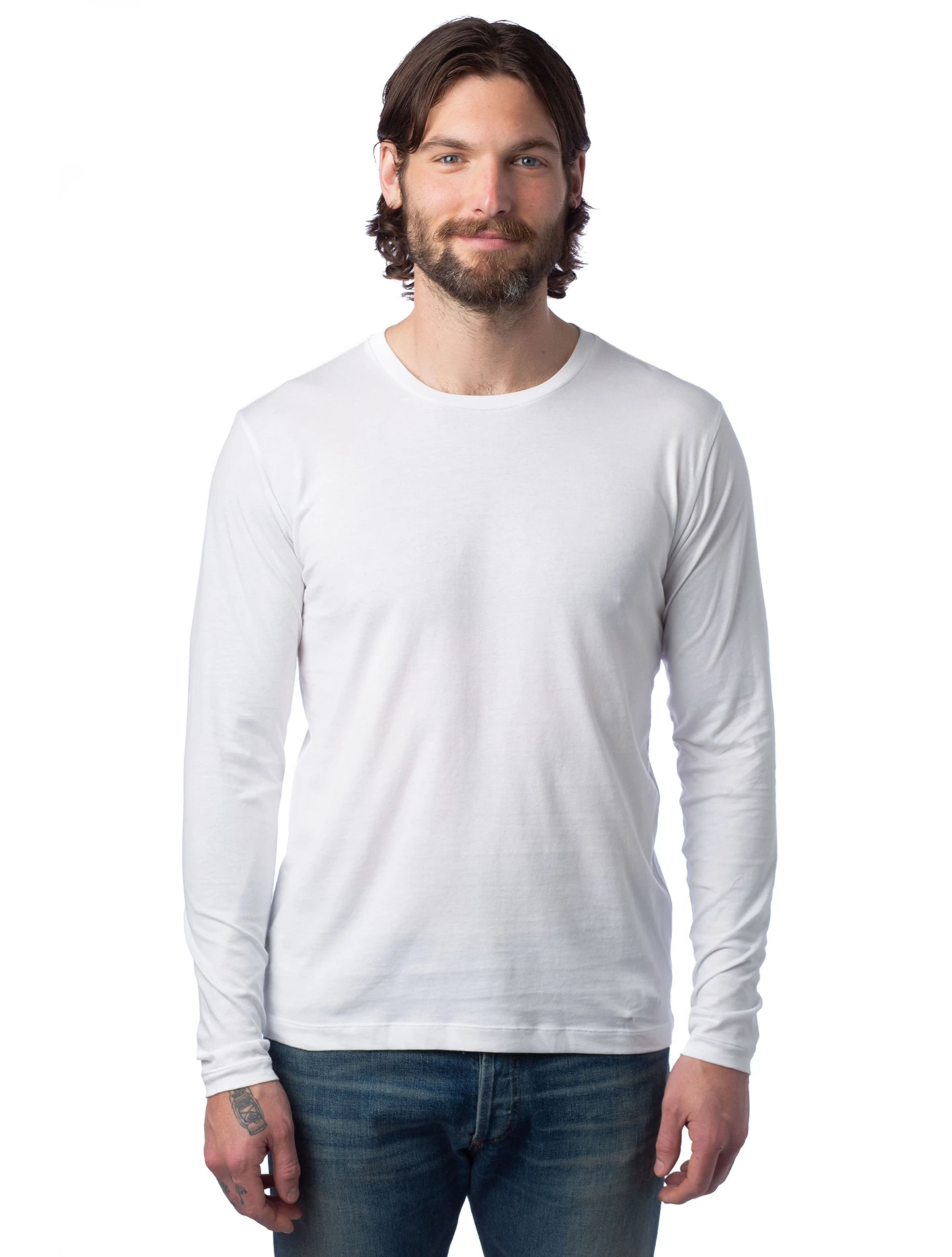Unisex Cotton Jersey Long Sleeve Go-To Tee 8 Unisex Cotton Jersey Long Sleeve Go-To Tee - Image 6