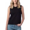 Women's Cotton Jersey Go-To Crop Muscle Tank 1 Women's Cotton Jersey Go-To Crop Muscle Tank -Jiffyshirts Sales Store 122369 1174C1 Black 6
