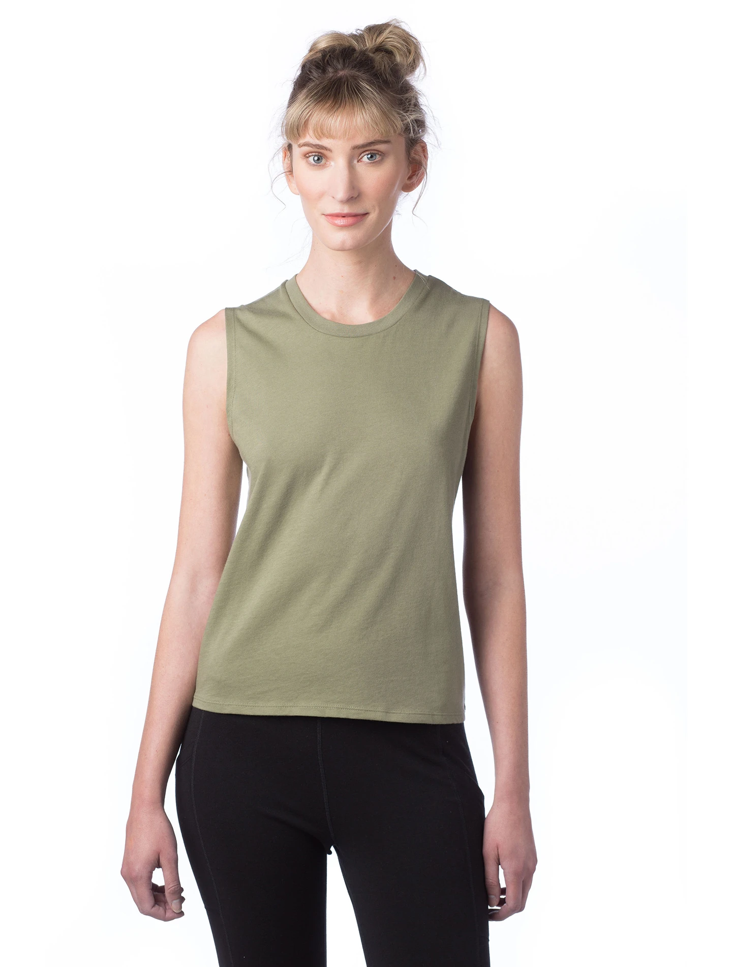 Women's Cotton Jersey Go-To Crop Muscle Tank 10 Women's Cotton Jersey Go-To Crop Muscle Tank - Image 8