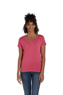 Hanes Women's Perfect-T Triblend Short Sleeve V-neck