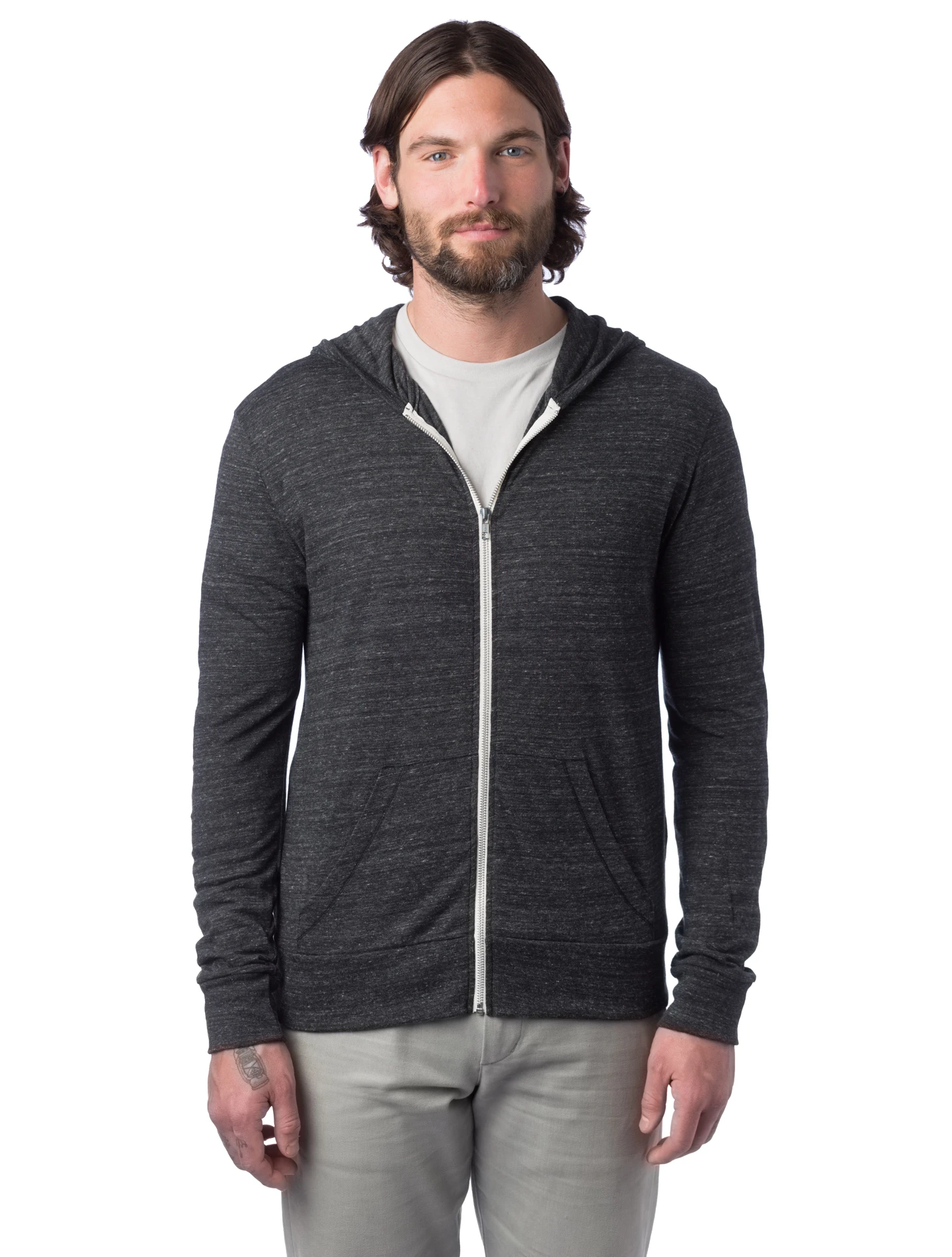 Unisex Lightweight Eco-Jersey™ Zip Hoodie 3 Unisex Lightweight Eco-Jersey™ Zip Hoodie