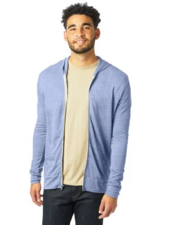 Unisex Lightweight Eco-Jersey™ Zip Hoodie 22 Unisex Lightweight Eco-Jersey™ Zip Hoodie -Jiffyshirts Sales Store 122452 1970E1 Eco Pacific Blue 6