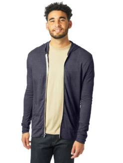 Unisex Lightweight Eco-Jersey™ Zip Hoodie 23 Unisex Lightweight Eco-Jersey™ Zip Hoodie -Jiffyshirts Sales Store 122452 1970E1 Eco True Navy 6