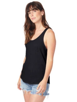 Ladies' Backstage Vintage Jersey Tank -Jiffyshirts Sales Store 122633 5054BP Black 9