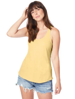 Ladies' Backstage Vintage Jersey Tank -Jiffyshirts Sales Store 122633 5054BP Maize 6