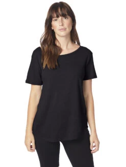 Ladies' Backstage T-Shirt 23 Ladies' Backstage T-Shirt -Jiffyshirts Sales Store 122638 5064BP Black 6