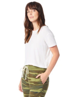 Ladies' Headliner Cropped T-Shirt 14 Ladies' Headliner Cropped T-Shirt -Jiffyshirts Sales Store 122957 5114BP White 9