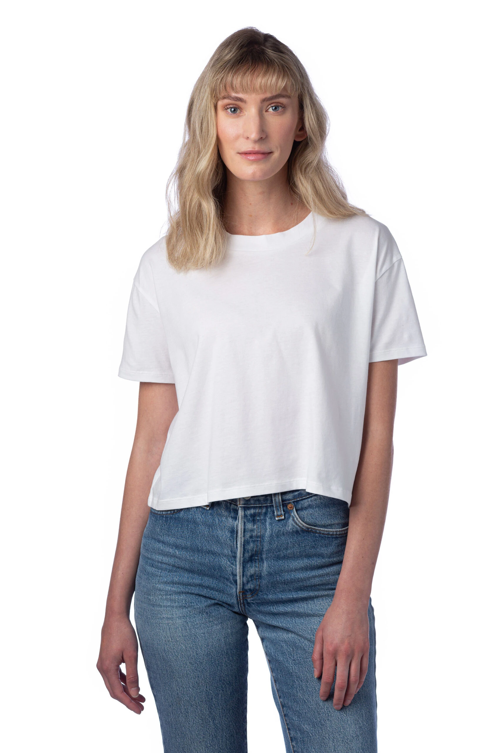 Women's Cotton Jersey Go-To Headliner Crop Tee 8 Women's Cotton Jersey Go-To Headliner Crop Tee - Image 6
