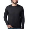 Adult Unisex Easy Eco-Fleece Go-To Crewneck Sweatshirt 1 Adult Unisex Easy Eco-Fleece Go-To Crewneck Sweatshirt -Jiffyshirts Sales Store 123029 8800PF Black 6