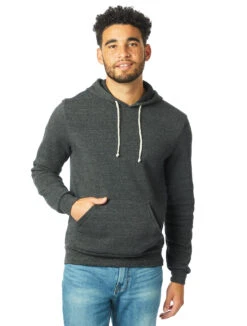 Men's Challenger Eco-Fleece Hoodie -Jiffyshirts Sales Store 123106 9595F2 Eco Black 6