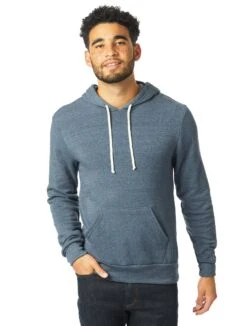 Men's Challenger Eco-Fleece Hoodie -Jiffyshirts Sales Store 123110 9595F2 Eco True Navy 6