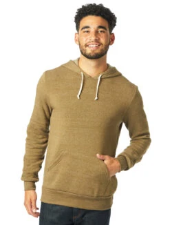 Men's Challenger Eco-Fleece Hoodie -Jiffyshirts Sales Store 123113 9595F2 Eco True Dark Olive 6