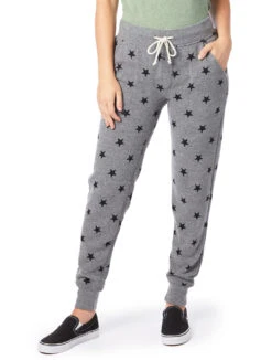 Ladies' Jogger Eco-Fleece Pant -Jiffyshirts Sales Store 123158 31082F Eco Grey Stars 6