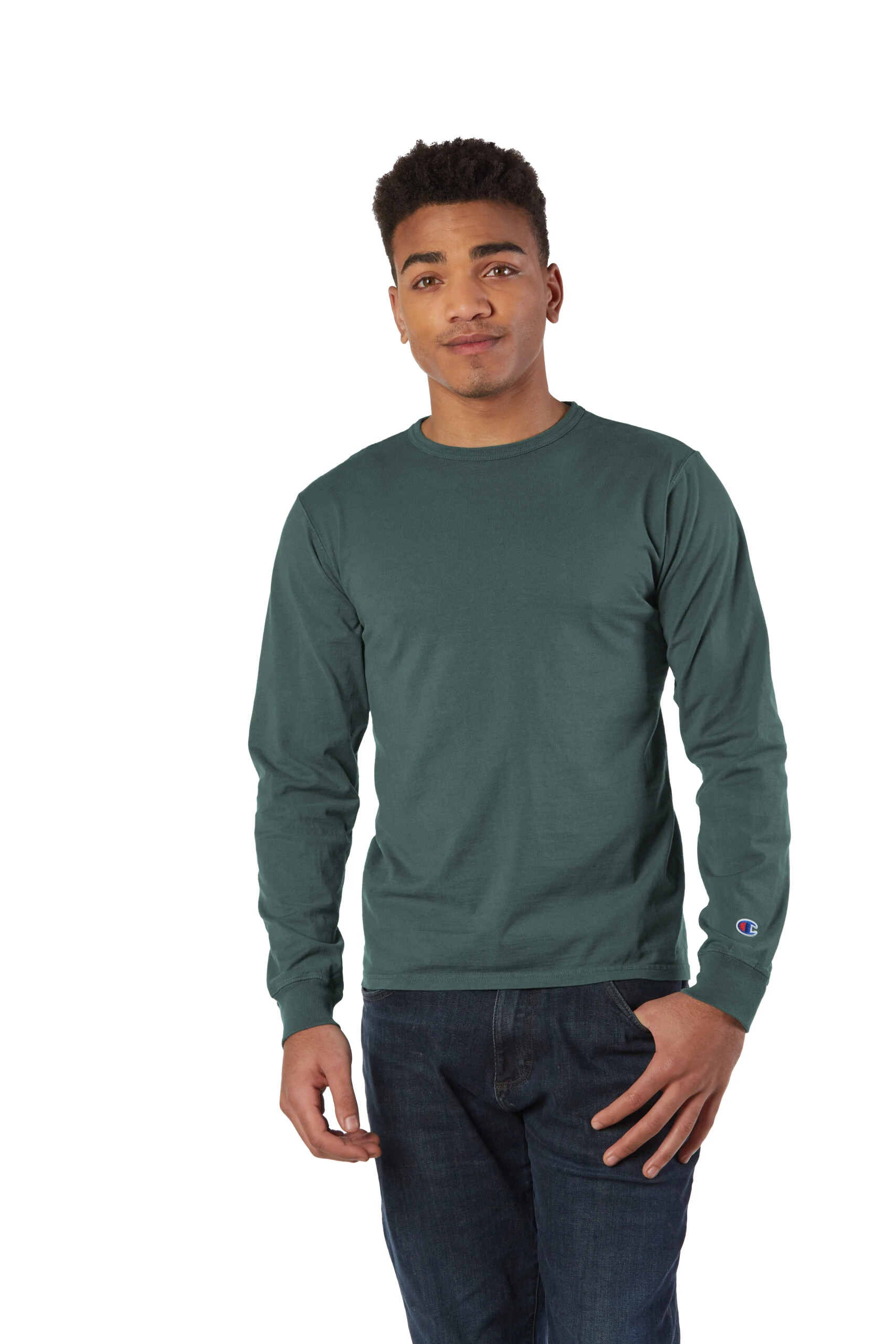 Champion Unisex Garment Dyed Long Sleeve T-Shirt 9 Champion Unisex Garment Dyed Long Sleeve T-Shirt - Image 7