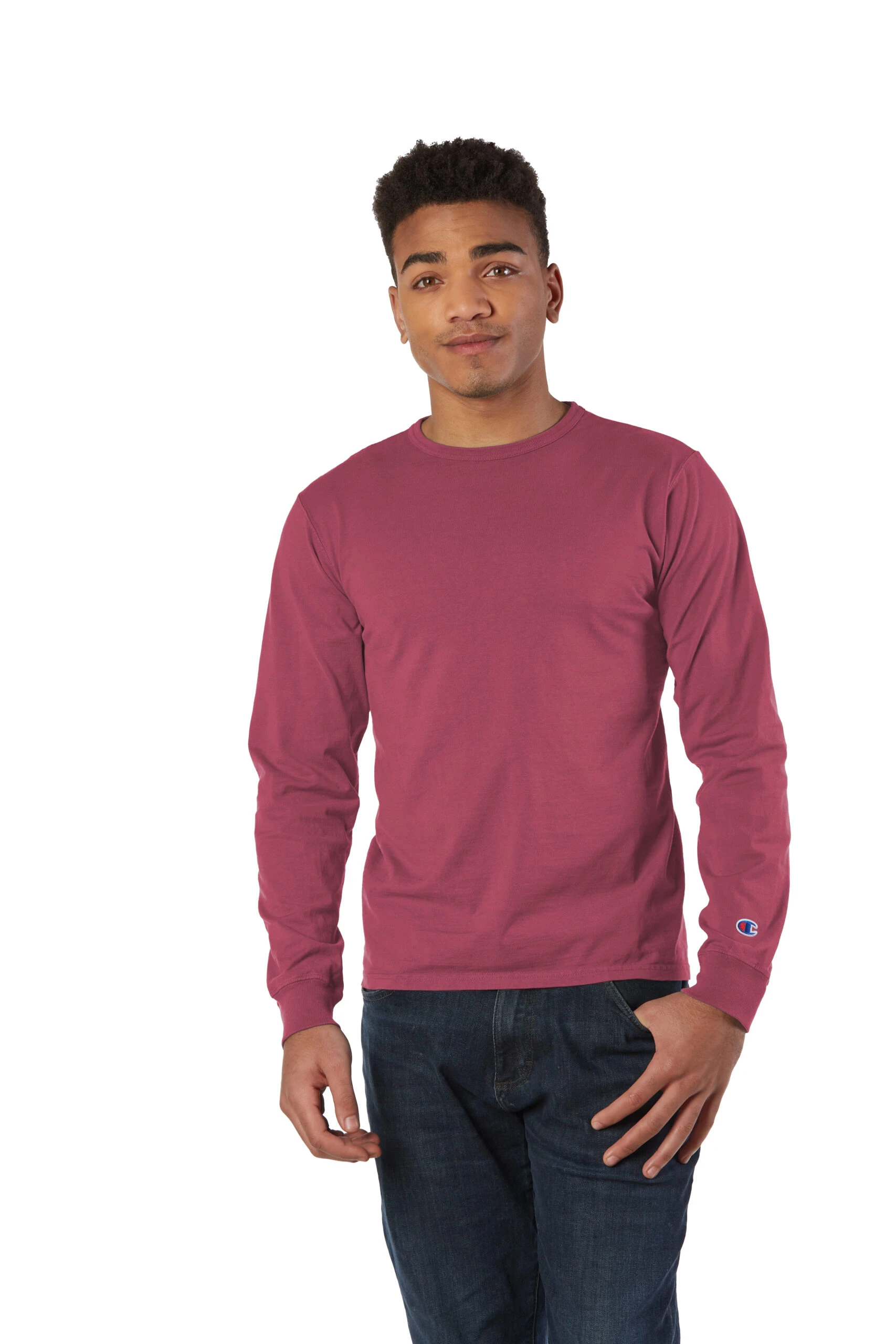 Champion Unisex Garment Dyed Long Sleeve T-Shirt 8 Champion Unisex Garment Dyed Long Sleeve T-Shirt - Image 6