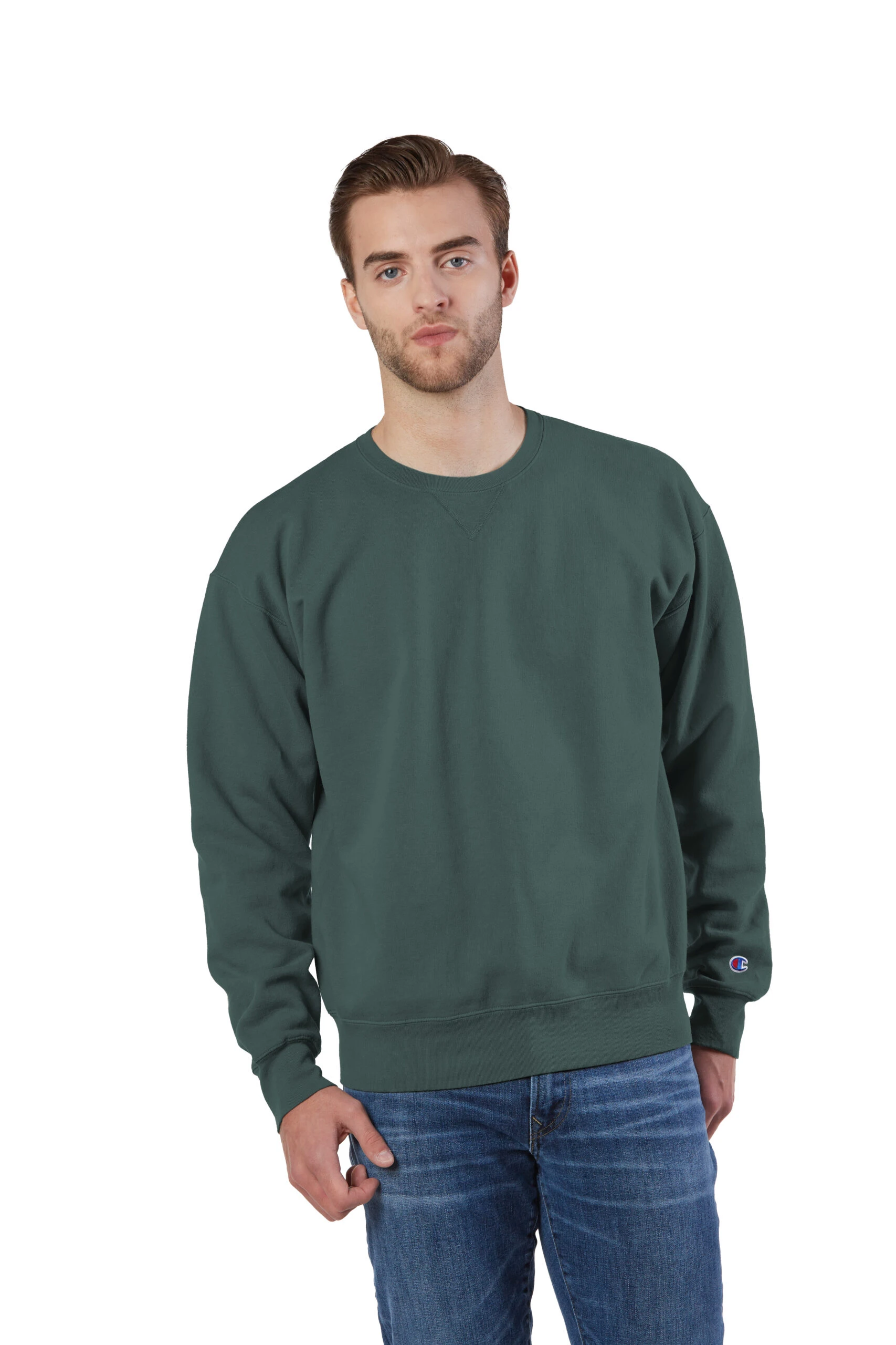 Champion Unisex Garment Dyed Crewneck Sweatshirt 3 Champion Unisex Garment Dyed Crewneck Sweatshirt