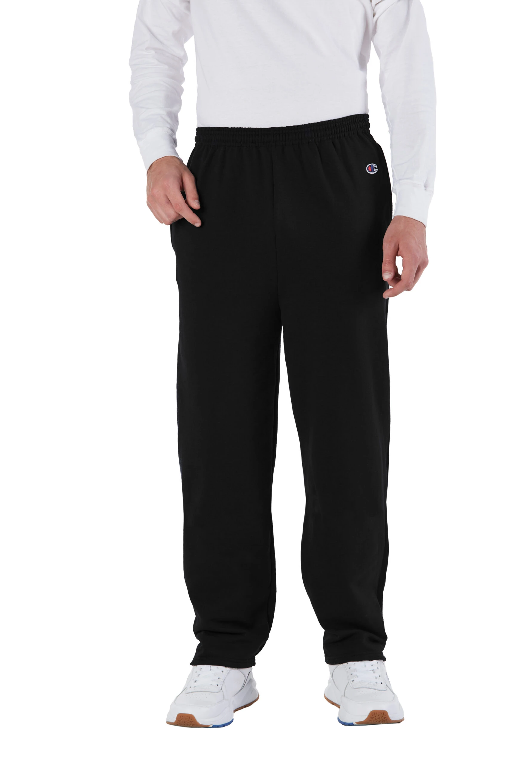 Champion Adult Unisex 9 Oz. Double Dry Eco® Open-Bottom Fleece Pant With Pockets 3 Champion Adult Unisex 9 Oz. Double Dry Eco® Open-Bottom Fleece Pant With Pockets