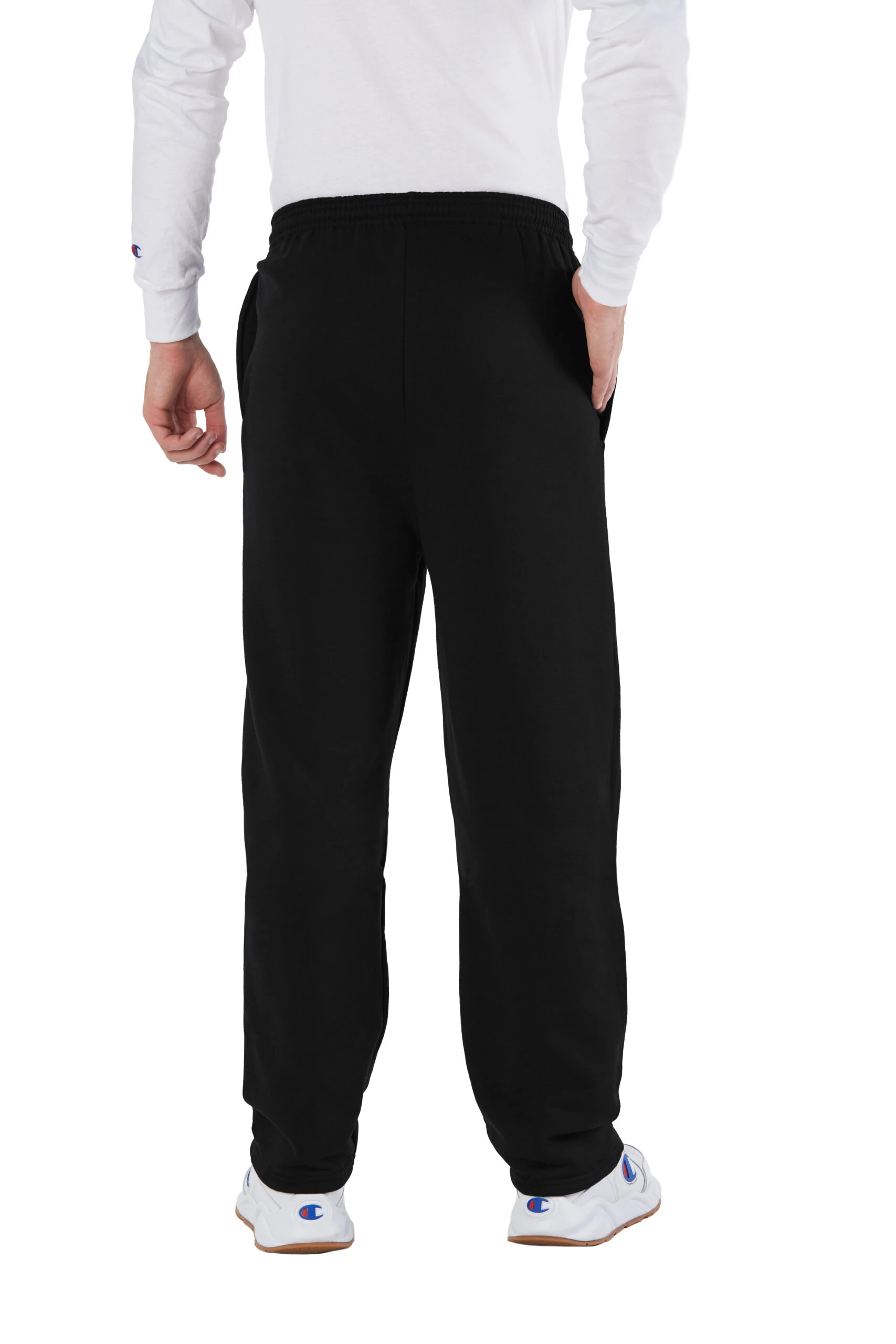 Champion Adult Unisex 9 Oz. Double Dry Eco® Open-Bottom Fleece Pant With Pockets 6 Champion Adult Unisex 9 Oz. Double Dry Eco® Open-Bottom Fleece Pant With Pockets - Image 4