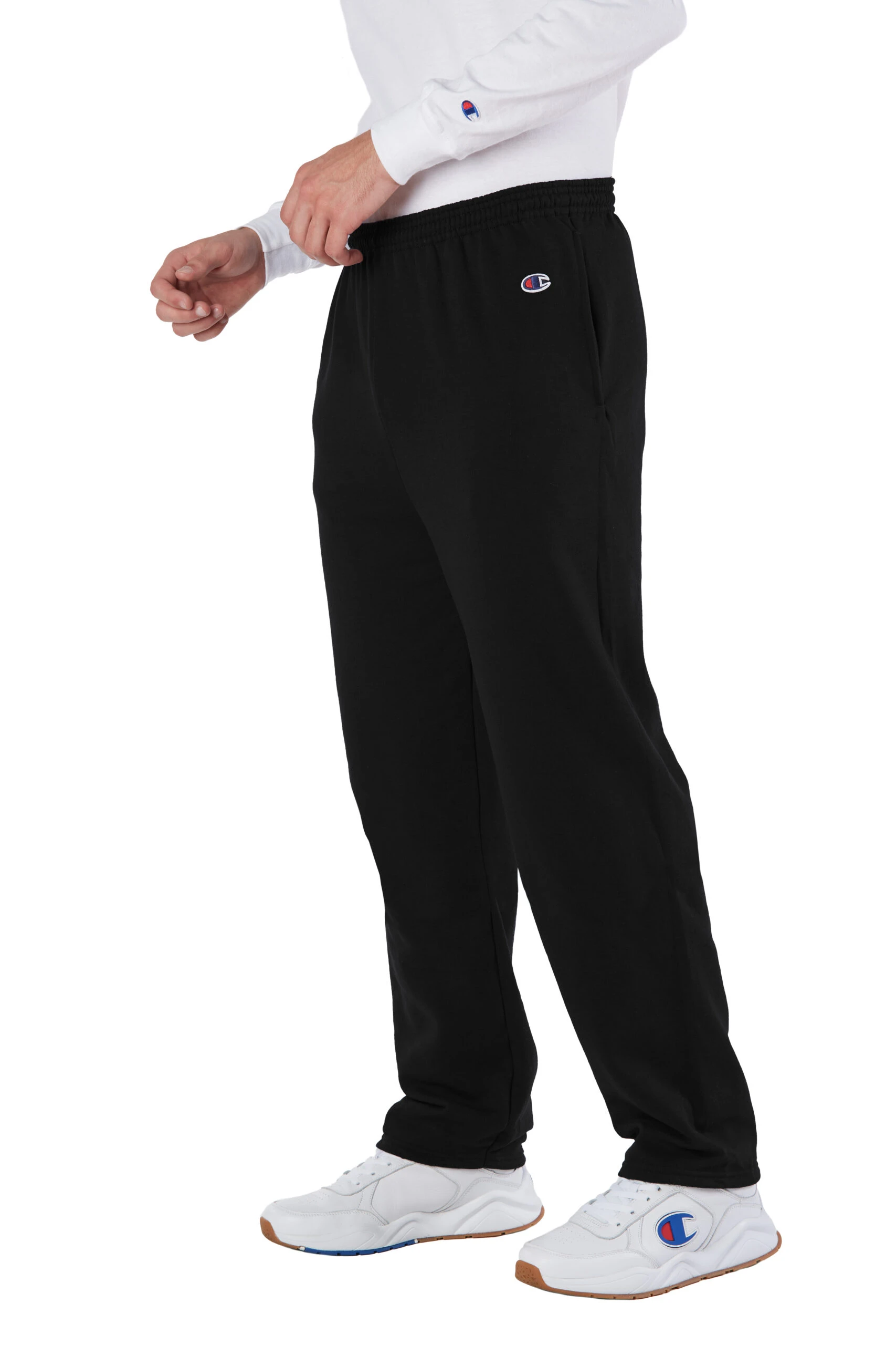Champion Adult Unisex 9 Oz. Double Dry Eco® Open-Bottom Fleece Pant With Pockets 5 Champion Adult Unisex 9 Oz. Double Dry Eco® Open-Bottom Fleece Pant With Pockets - Image 3