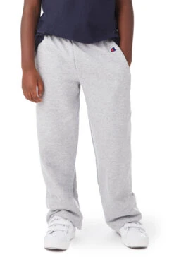 Champion Youth Unisex 9 Oz. Double Dry Eco® Open-Bottom Fleece Pant 14 Champion Youth Unisex 9 Oz. Double Dry Eco® Open-Bottom Fleece Pant -Jiffyshirts Sales Store 123828 P890 Light Steel 6