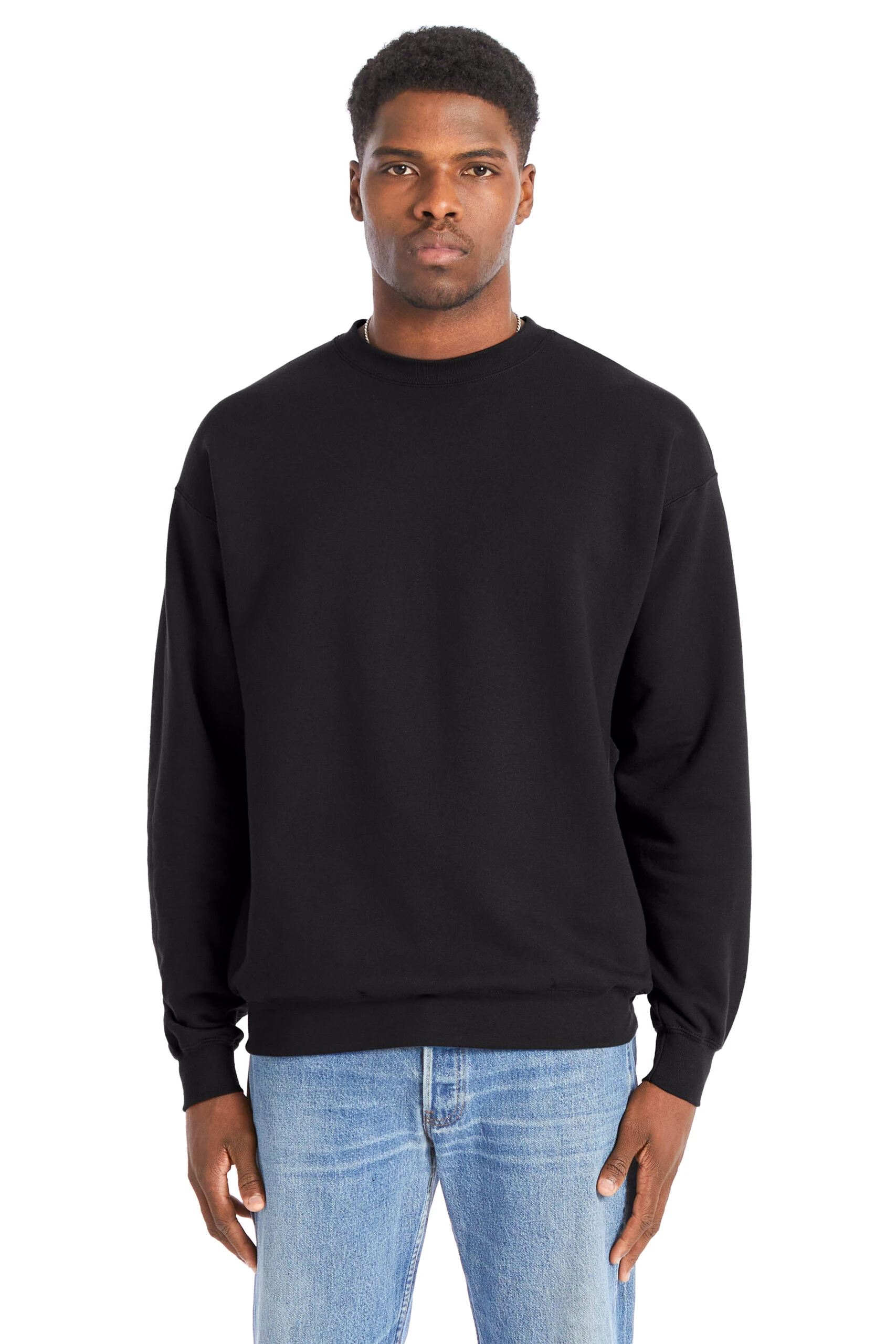 Hanes Unisex Perfect Fleece Crewneck Sweatshirt 3 Hanes Unisex Perfect Fleece Crewneck Sweatshirt