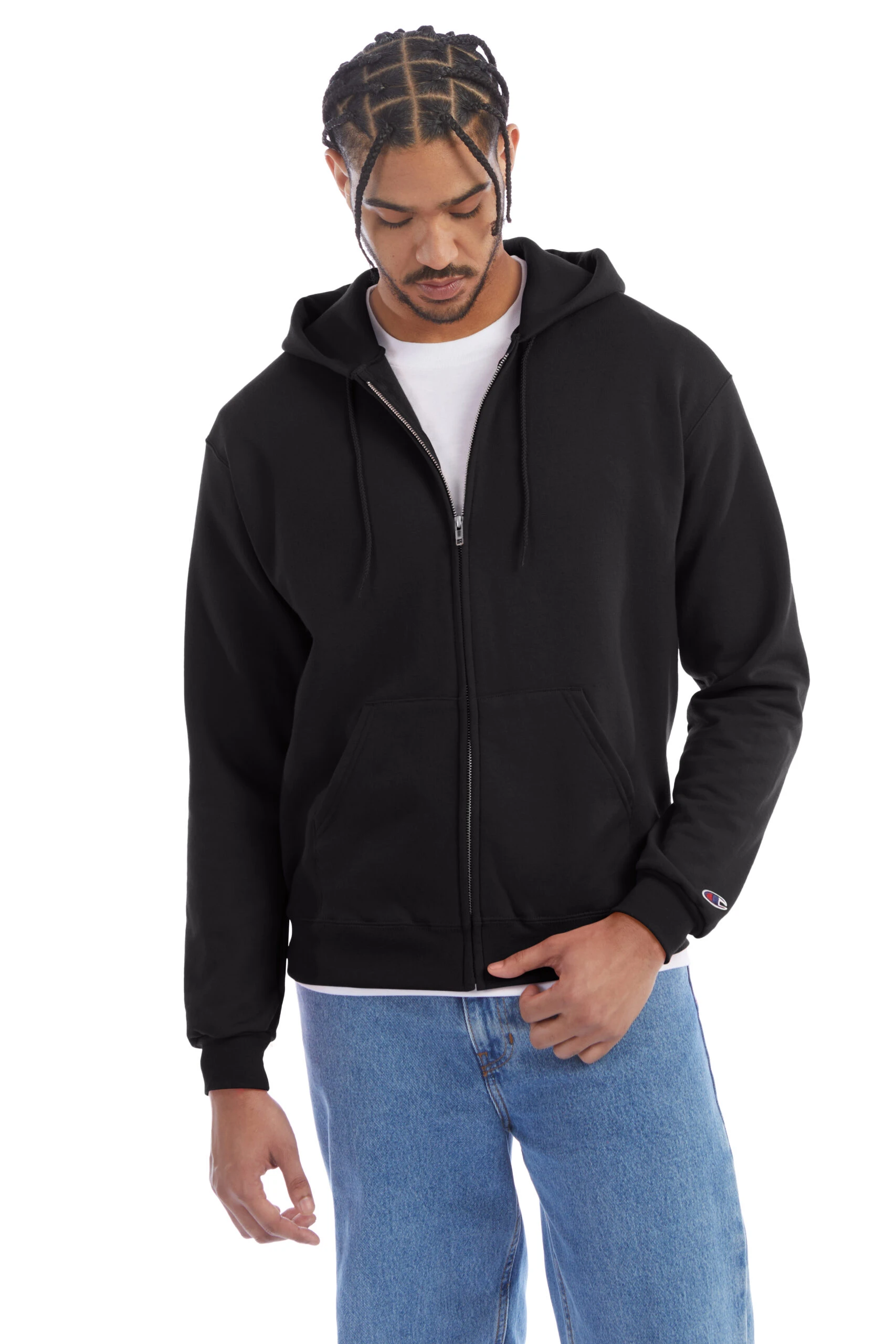 Champion Adult Unisex 9 Oz. Double Dry Eco® Full-Zip Hood 3 Champion Adult Unisex 9 Oz. Double Dry Eco® Full-Zip Hood
