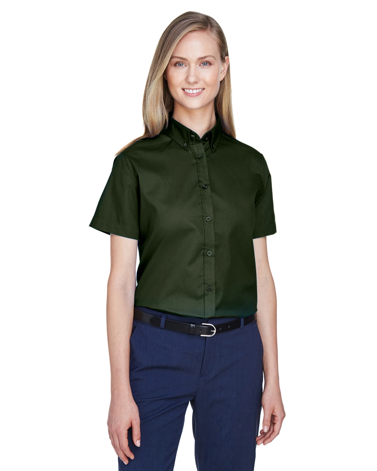 Ladies' Optimum Short-Sleeve Twill Shirt 10 Ladies' Optimum Short-Sleeve Twill Shirt - Image 8