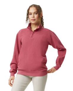 Adult Unisex Quarter-Zip Sweatshirt 17 Adult Unisex Quarter-Zip Sweatshirt -Jiffyshirts Sales Store 142760 1580 7426C 12P C2023 SD F 02196