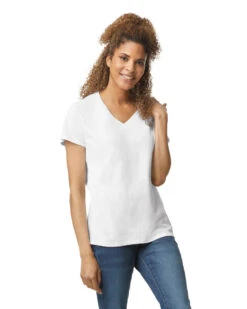 Gildan Ladies' Heavy Cotton™ 5.3 Oz. V-Neck T-Shirt 26 Gildan Ladies' Heavy Cotton™ 5.3 Oz. V-Neck T-Shirt -Jiffyshirts Sales Store 143004 5V00L 000C 030 G2023 SD F 12505