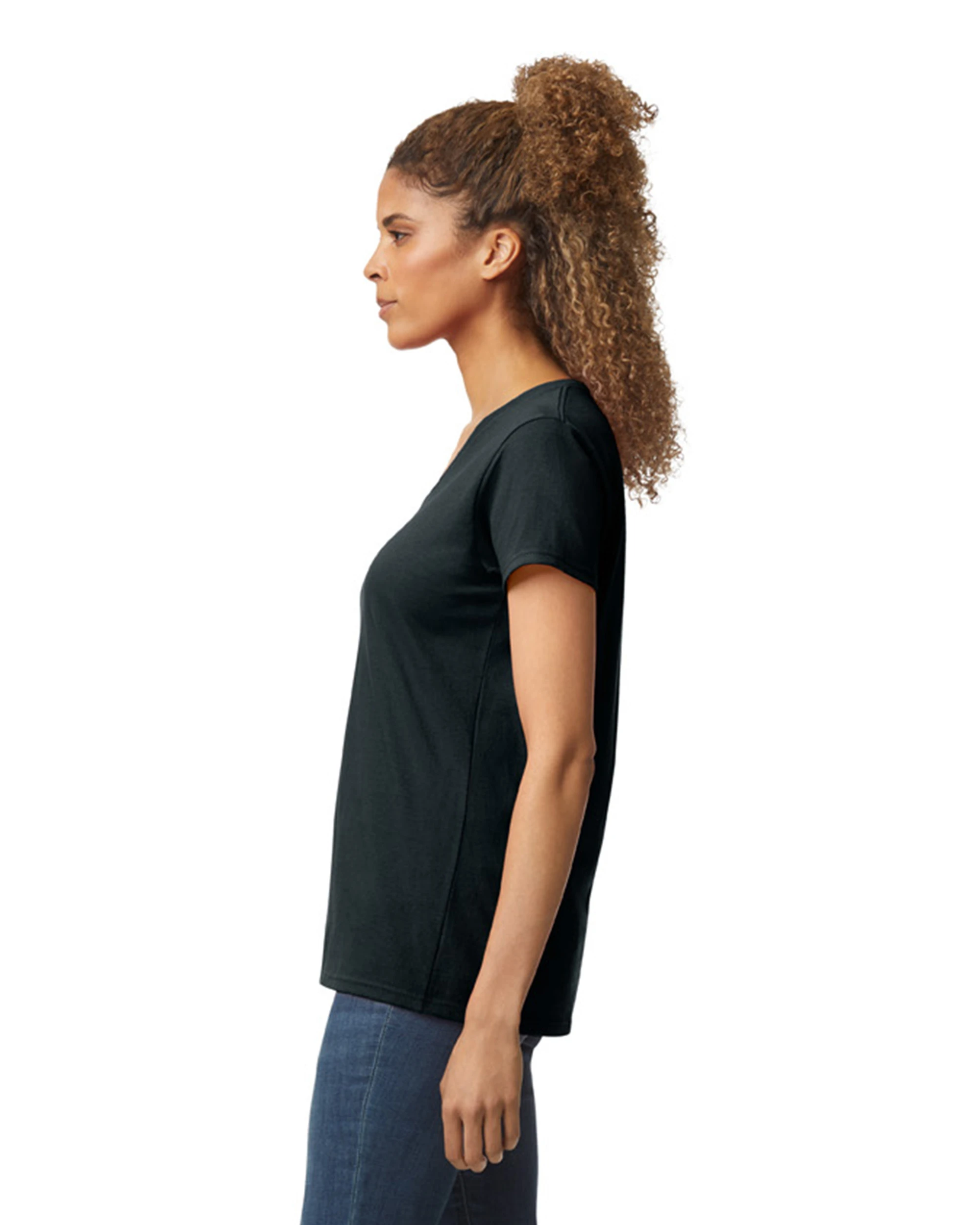 Gildan Ladies' Heavy Cotton™ 5.3 Oz. V-Neck T-Shirt 4 Gildan Ladies' Heavy Cotton™ 5.3 Oz. V-Neck T-Shirt - Image 2