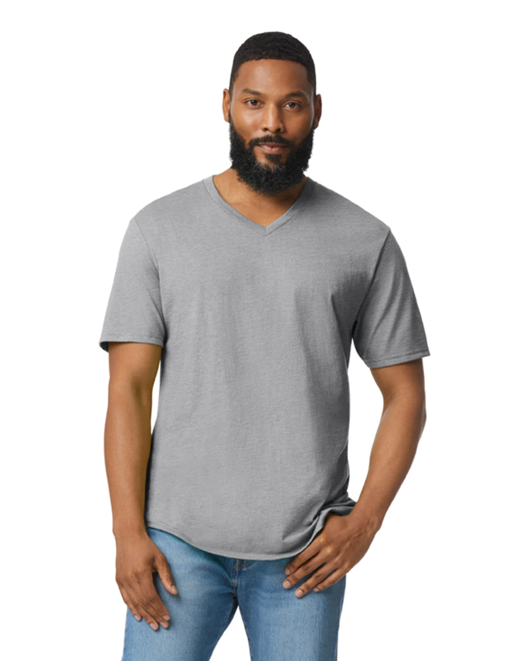 Gildan Adult Softstyle® 4.5 Oz. V-Neck T-Shirt 8 Gildan Adult Softstyle® 4.5 Oz. V-Neck T-Shirt - Image 6