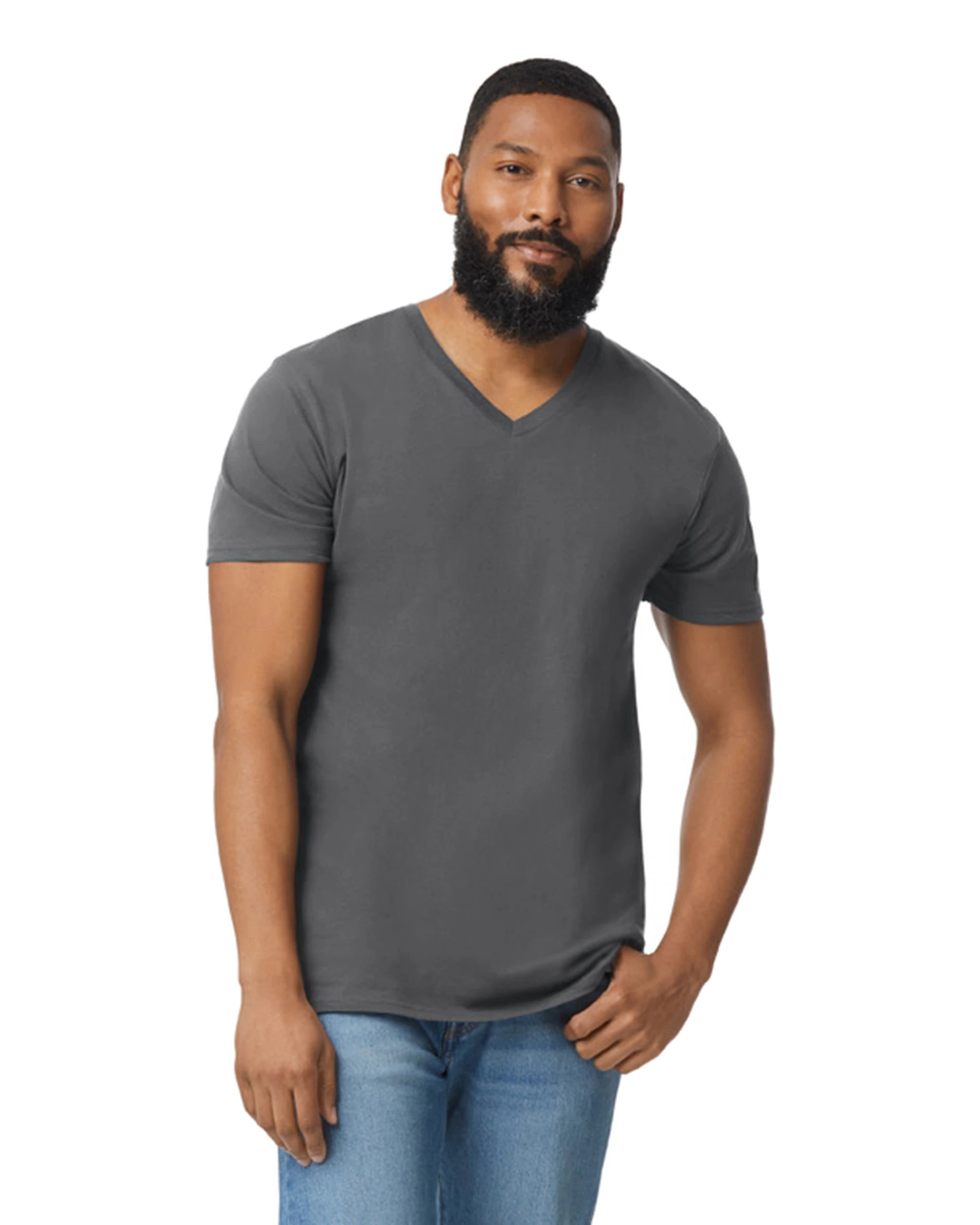 Gildan Adult Softstyle® 4.5 Oz. V-Neck T-Shirt 9 Gildan Adult Softstyle® 4.5 Oz. V-Neck T-Shirt - Image 7