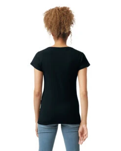 Gildan Ladies' SoftStyle® 4.5 Oz. Fitted V-Neck T-Shirt 17 Gildan Ladies' SoftStyle® 4.5 Oz. Fitted V-Neck T-Shirt -Jiffyshirts Sales Store 143121 64V00L 426C 036 G2023 SD B 19204
