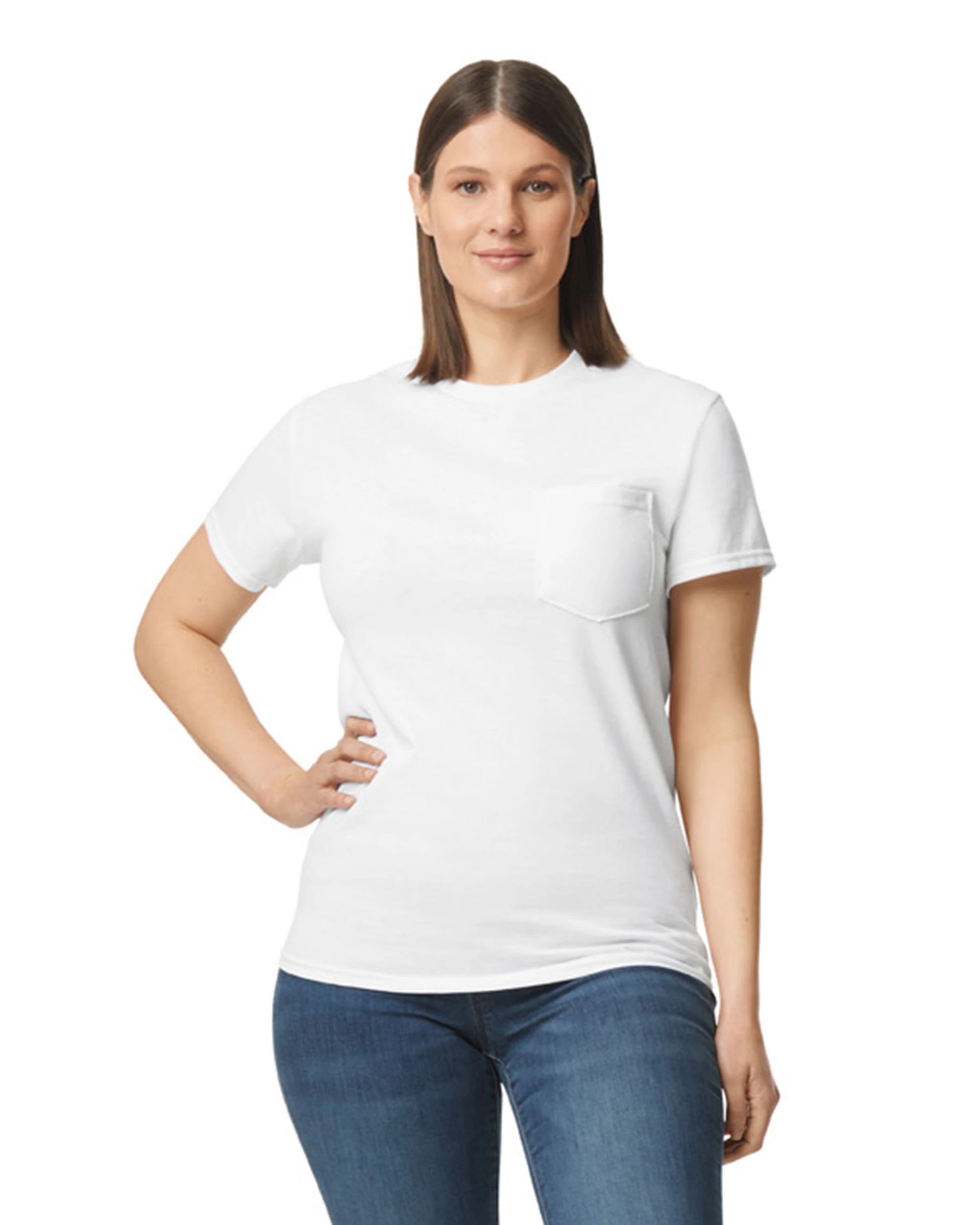 Gildan Adult Unisex Ultra Cotton® 6 Oz. Pocket T-Shirt 6 Gildan Adult Unisex Ultra Cotton® 6 Oz. Pocket T-Shirt - Image 4