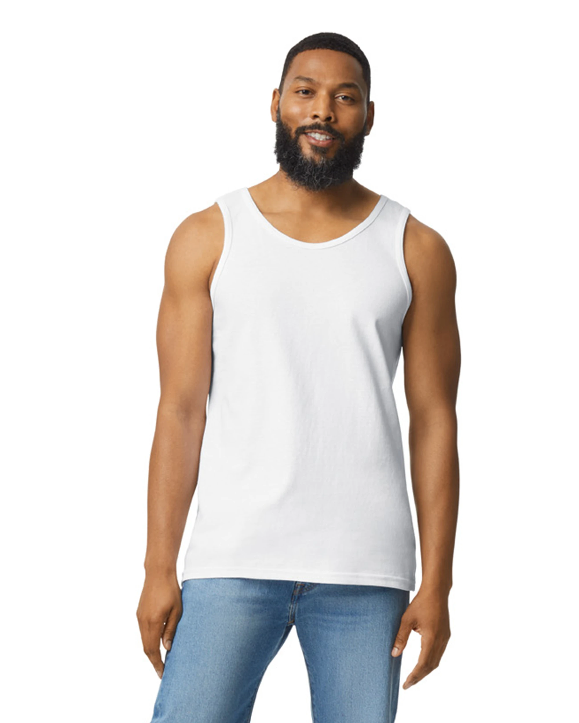 Gildan Adult Unisex Heavy Cotton™ 5.3 Oz. Tank 7 Gildan Adult Unisex Heavy Cotton™ 5.3 Oz. Tank - Image 5