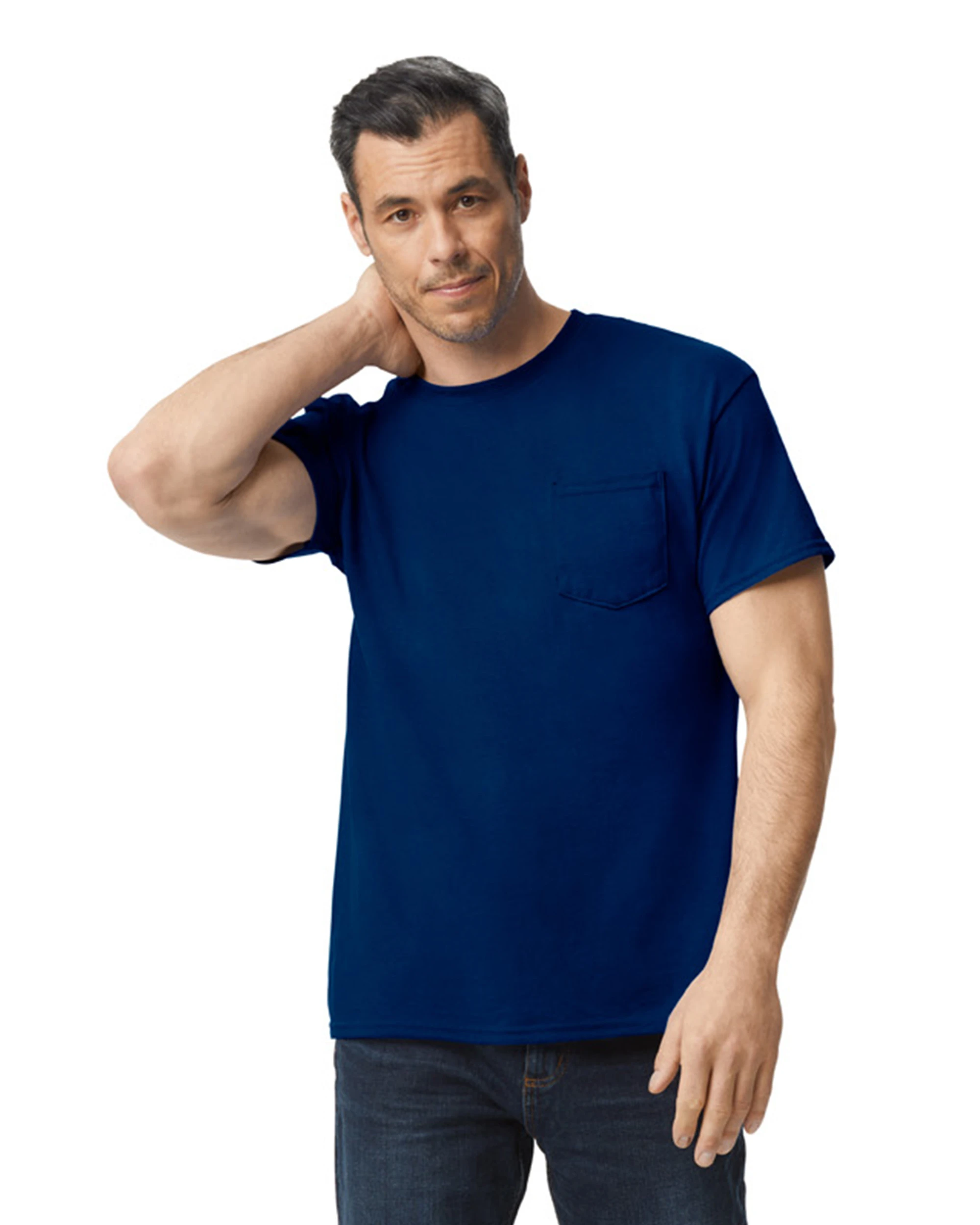 Gildan Adult Unisex 5.5 Oz., 50/50 Pocket T-Shirt 3 Gildan Adult Unisex 5.5 Oz., 50/50 Pocket T-Shirt