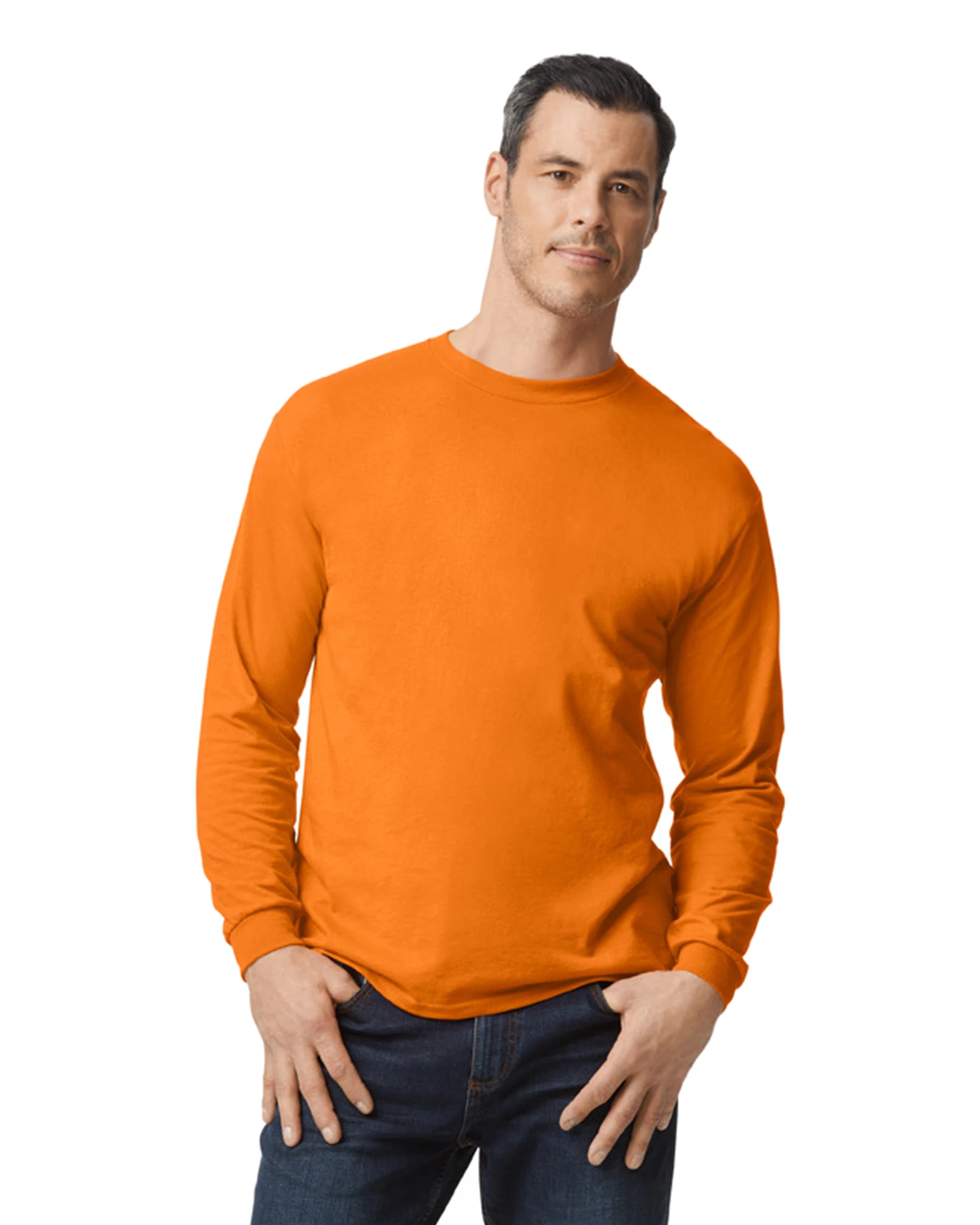 Gildan Adult Unisex 5.5 Oz., 50/50 Long-Sleeve T-Shirt 13 Gildan Adult Unisex 5.5 Oz., 50/50 Long-Sleeve T-Shirt - Image 11