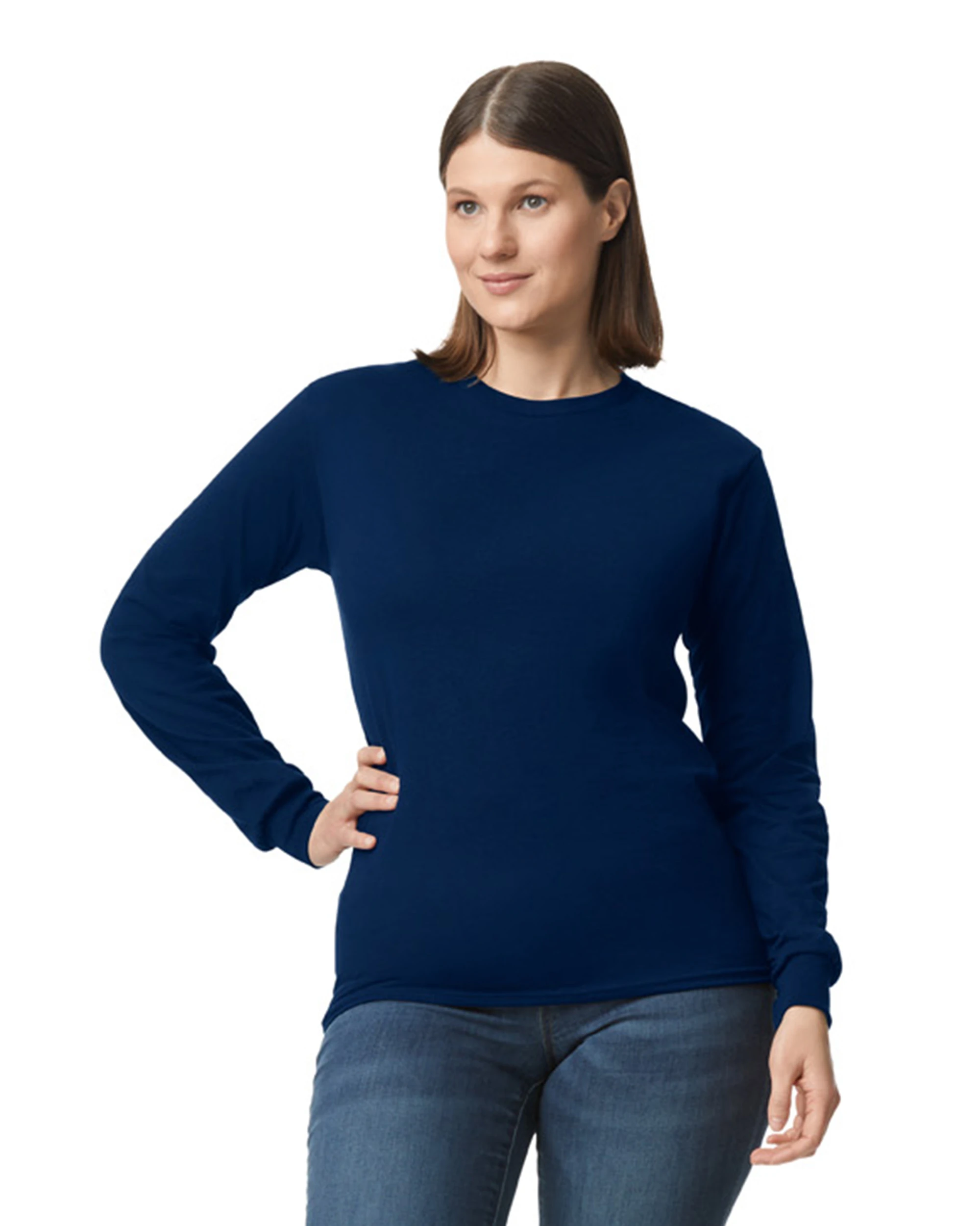 Gildan Adult Unisex 5.5 Oz., 50/50 Long-Sleeve T-Shirt 19 Gildan Adult Unisex 5.5 Oz., 50/50 Long-Sleeve T-Shirt - Image 17