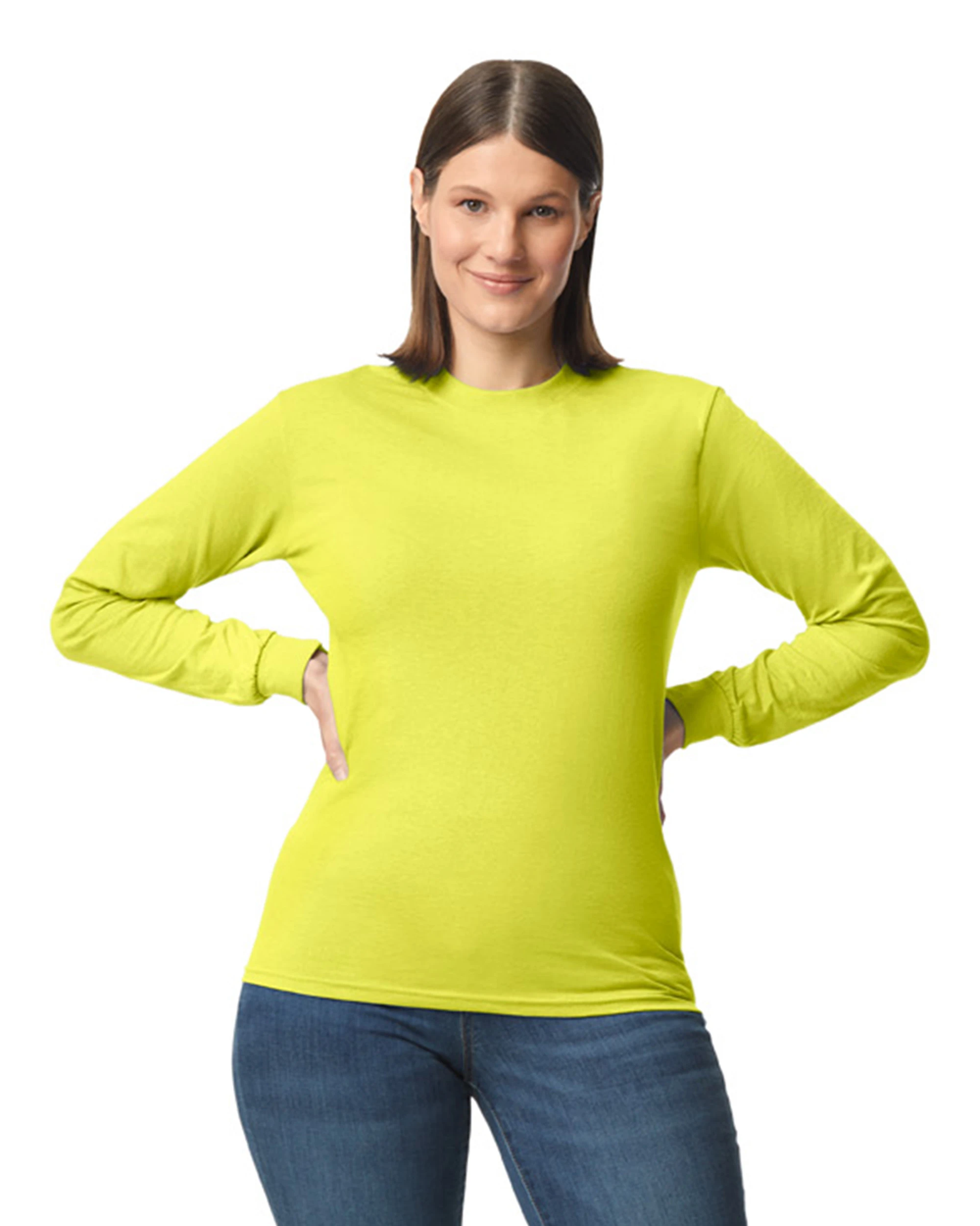 Gildan Adult Unisex 5.5 Oz., 50/50 Long-Sleeve T-Shirt 20 Gildan Adult Unisex 5.5 Oz., 50/50 Long-Sleeve T-Shirt - Image 18