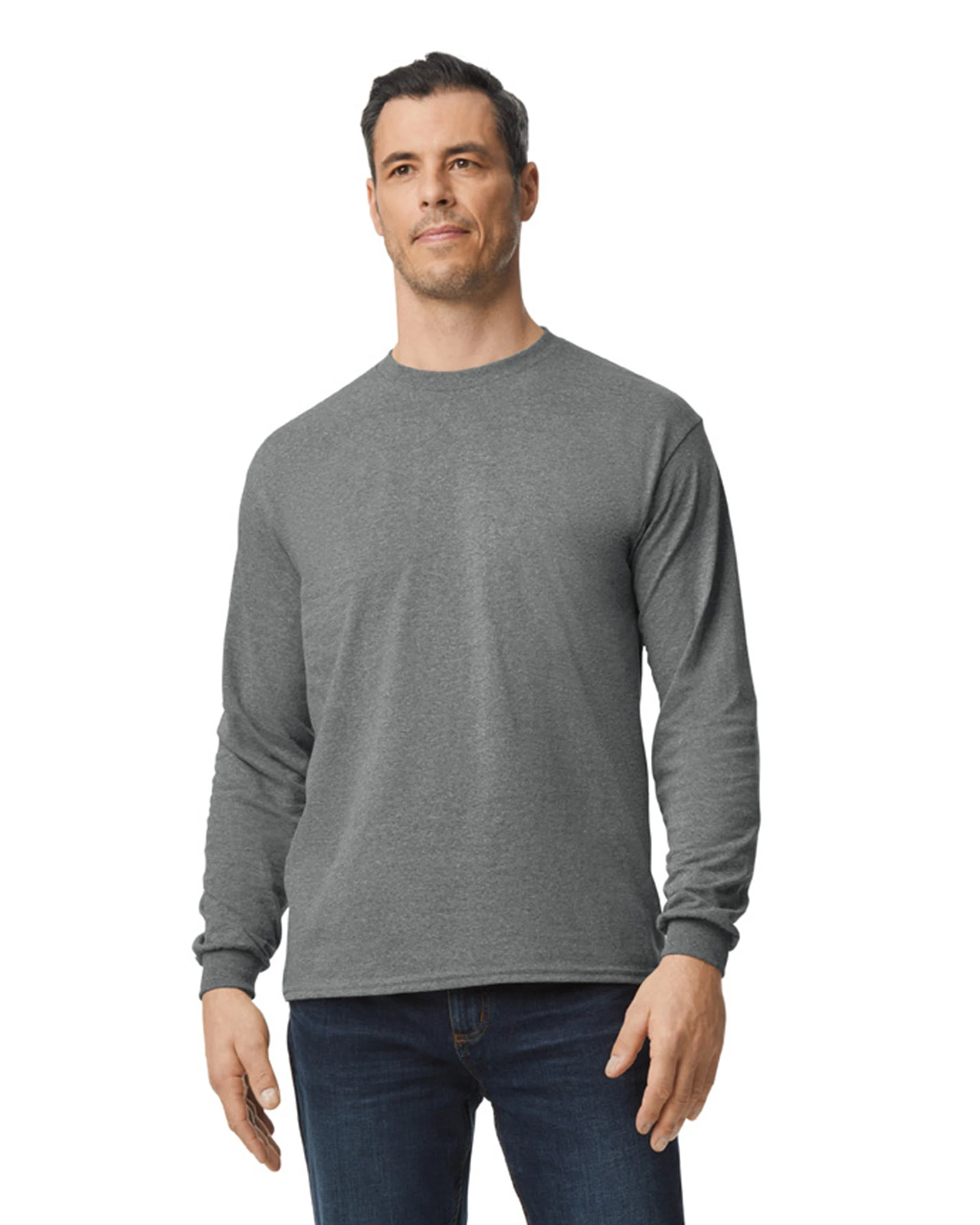 Gildan Adult Unisex 5.5 Oz., 50/50 Long-Sleeve T-Shirt 10 Gildan Adult Unisex 5.5 Oz., 50/50 Long-Sleeve T-Shirt - Image 8