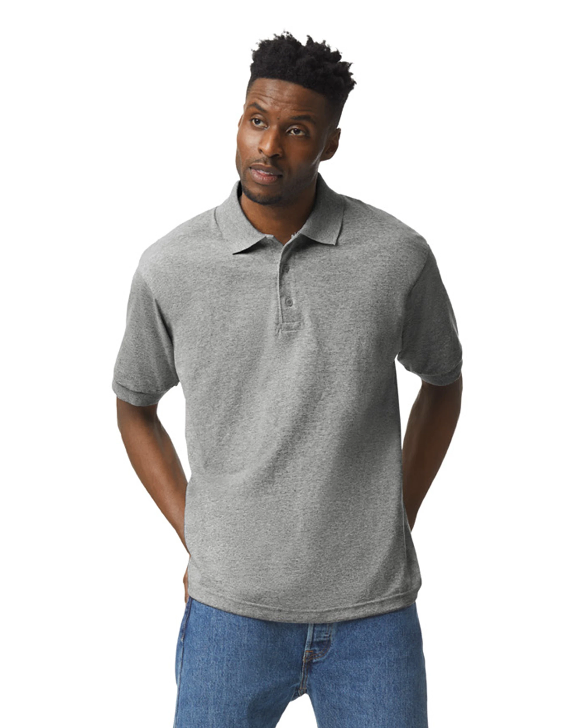 Gildan Adult Unisex 6 Oz. 50/50 Jersey Polo 10 Gildan Adult Unisex 6 Oz. 50/50 Jersey Polo - Image 8